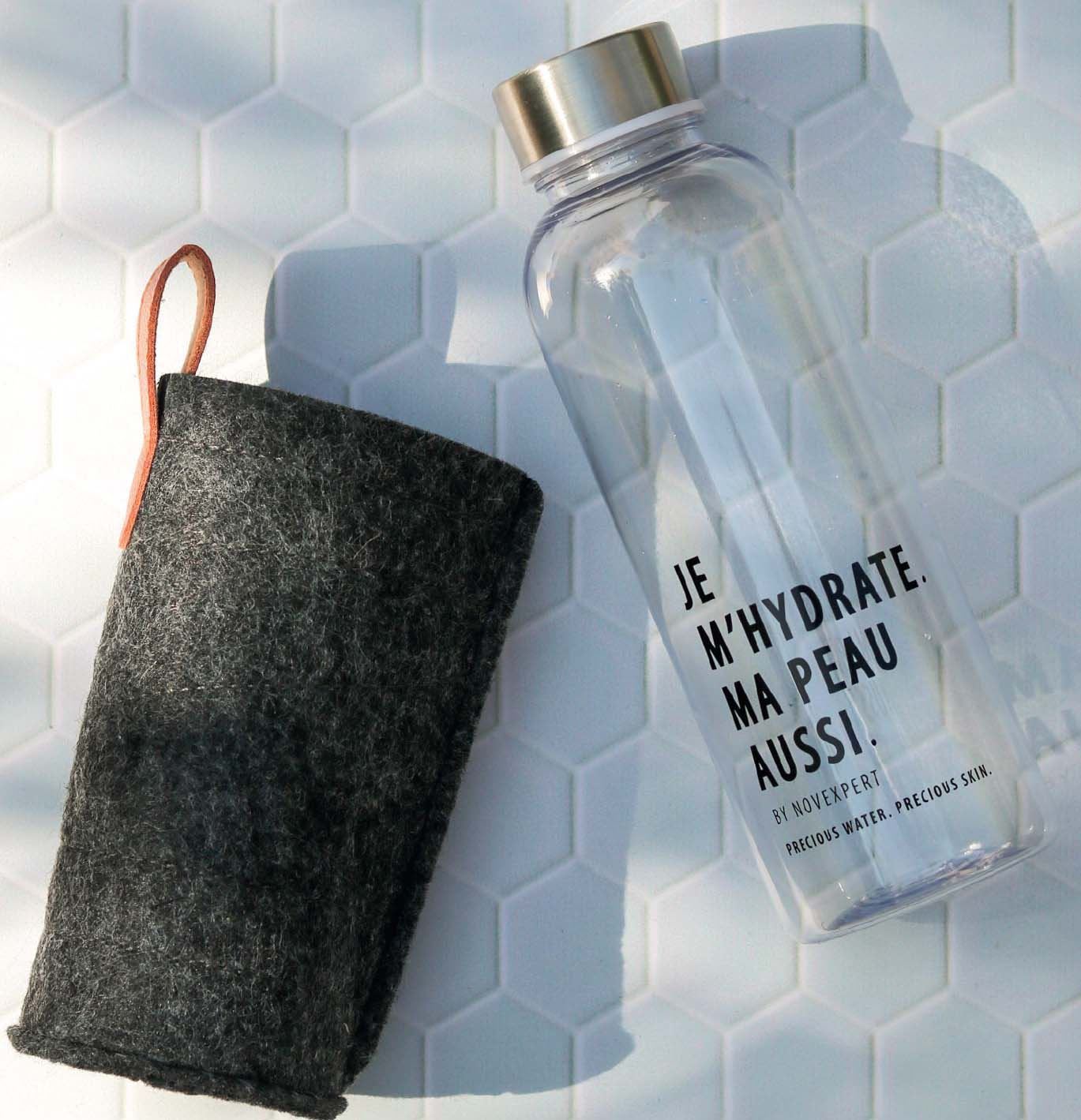 Small Glass – Bottiglia In Vetro The Child 620ml Con Tappo In Bambù, Adatta A Microonde E Lavastoviglie